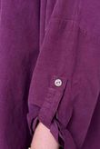 Made in Italy Cooper Needlecord Scoop Dip Back Top Beetroot
